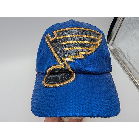 '47 Accessories - 47 Brand St Louis Blues NHL Sequin Hat Blue Adjustable Womens Baseball Cap